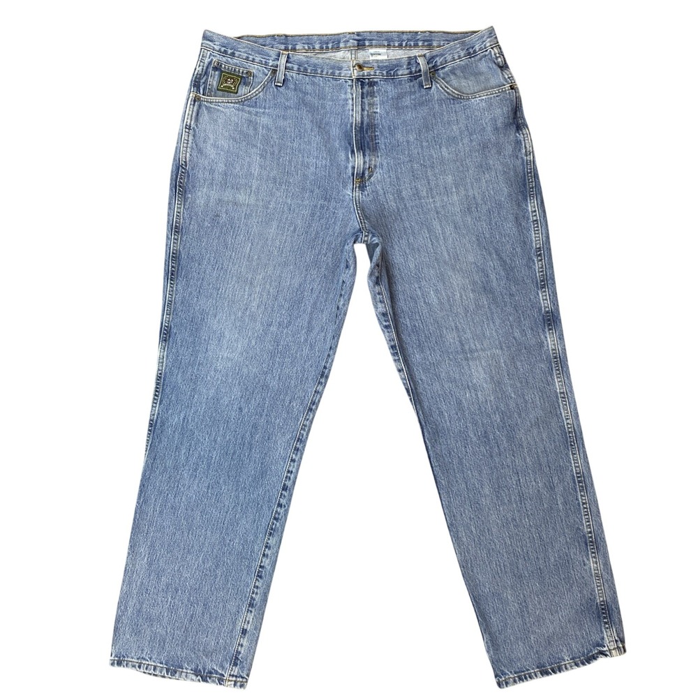 Cinch Up Mens Jeans 44x34‎ Blue Denim Straight Leg Western Rodeo Workwear Farm